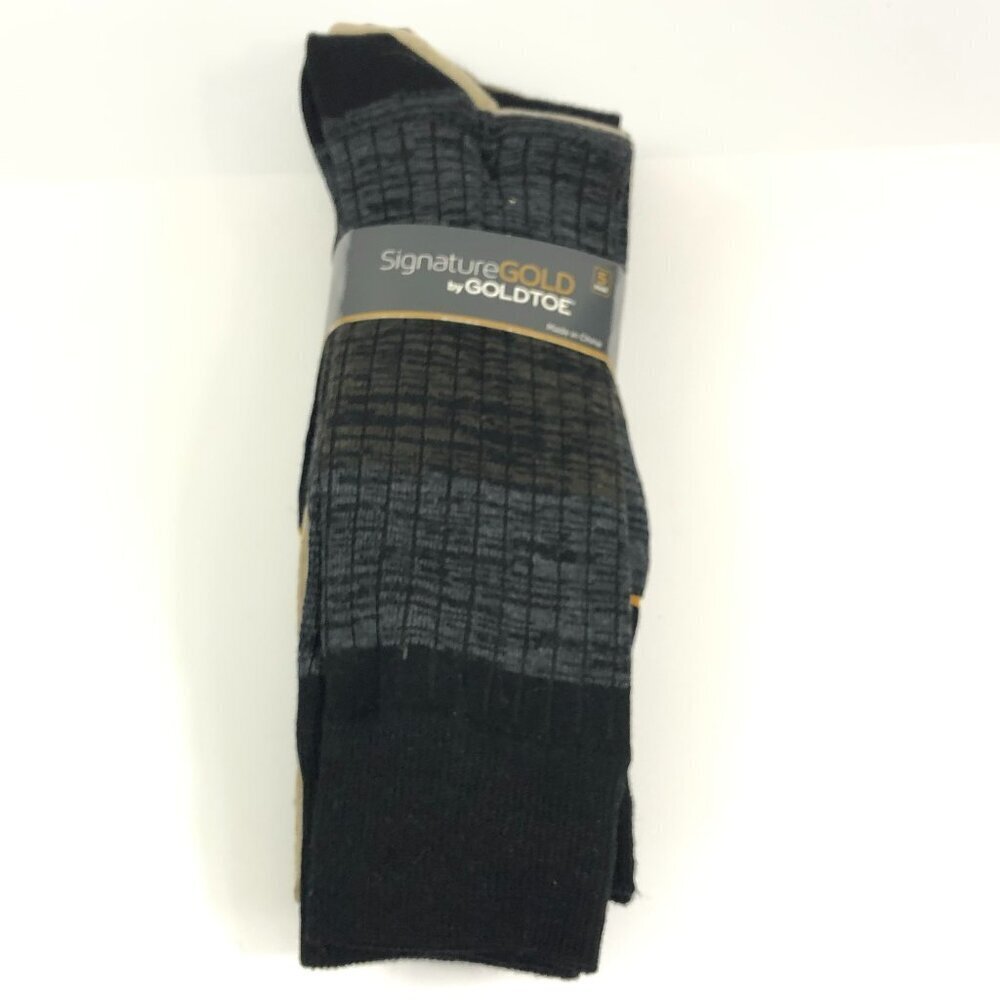 Signature Gold By Gold Toe New In Package Dress Socks 5 Pair Size 10-13